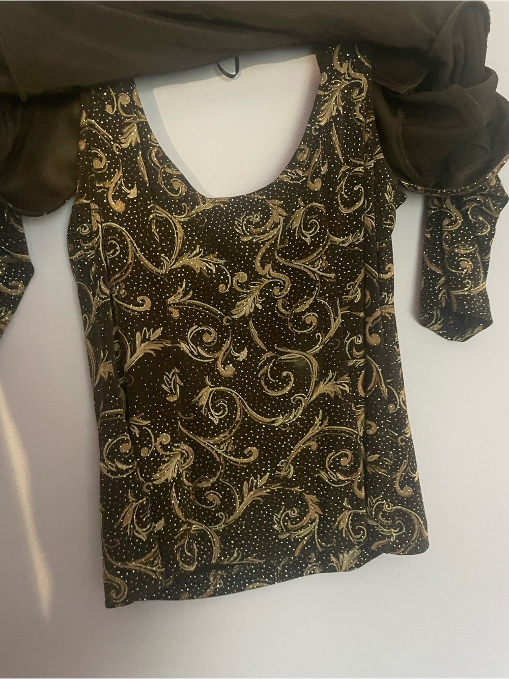 Alex Evenings 3-Piece Skirt Set in Brown size Petite Large w/ Bolero y2k Formal - Picture 7 of 10